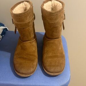 Bear Paw girls suede and wool boots